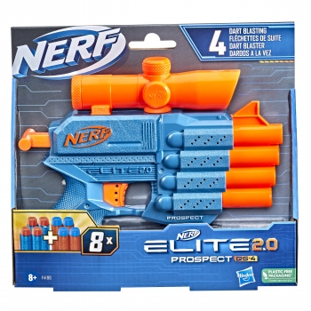 NERF Elite 2.0 Бластер Prospect QS 4 | XS Mänguasjad | XS Mänguasjad